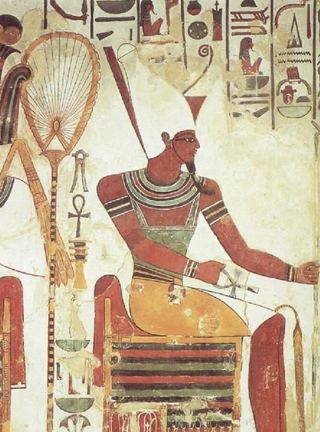 An image of the Egyptian God Tum