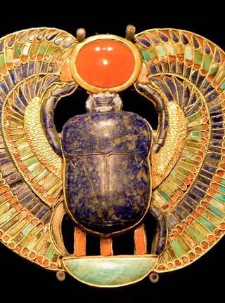 An image of the Egyptian God Kephra