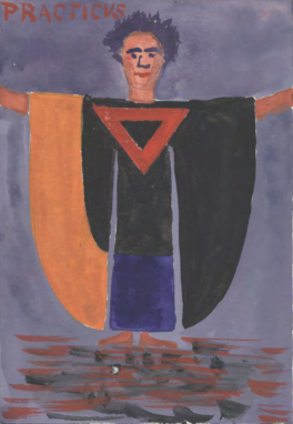 Crowley's drawing of a Practicus robe, 1909