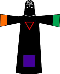 Drawing of the Philosophus robe
